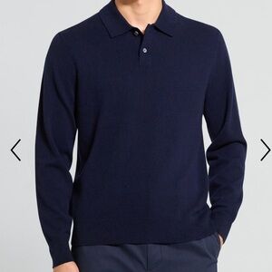 Theory Men’s Goris Cashmere Polo in Navy